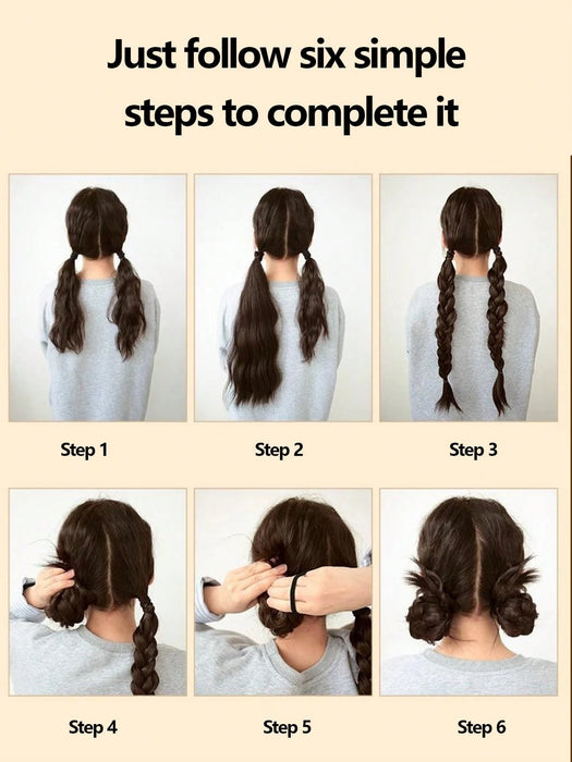SHEIN 1 pieza de extensión de cabello sintético con estilo torcido de 20inch