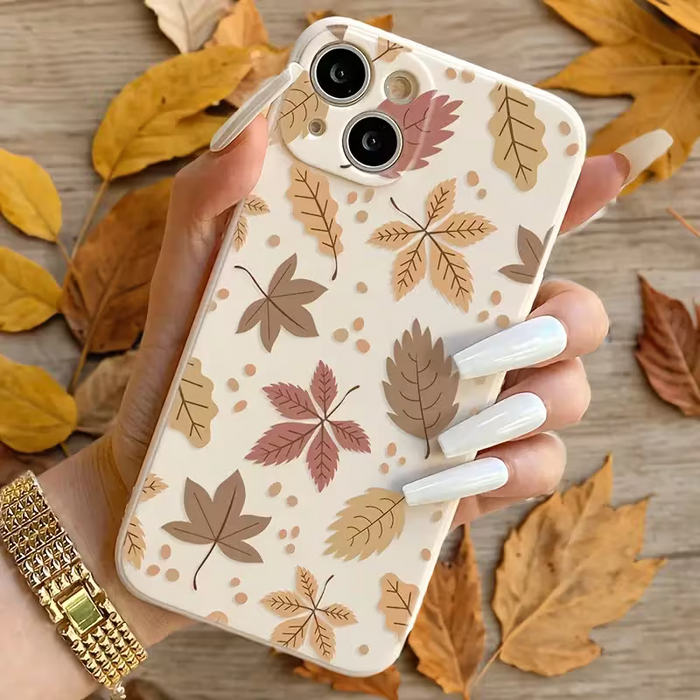 Funda para Teléfono  con un Patrón de Hojas de Otoño, para Iphone XR