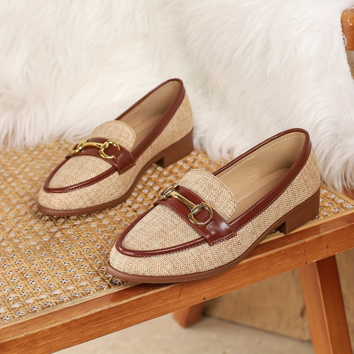 Mocasines versátiles de tacón alto para mujer