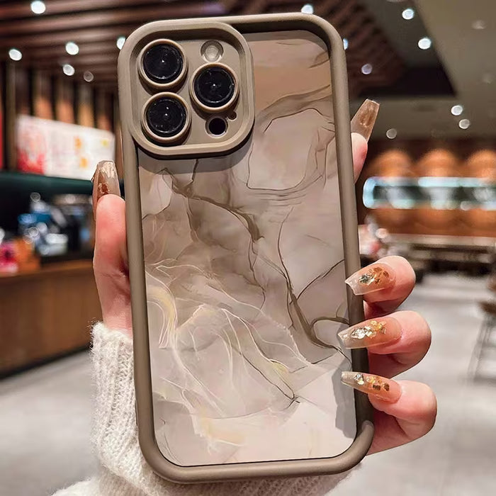 Funda con textura de mármol, apta para iPhone 11 Pro Max