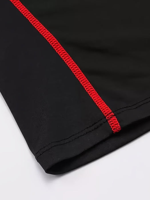 Camiseta de compresión de alta elasticidad para hombre para todas las estaciones