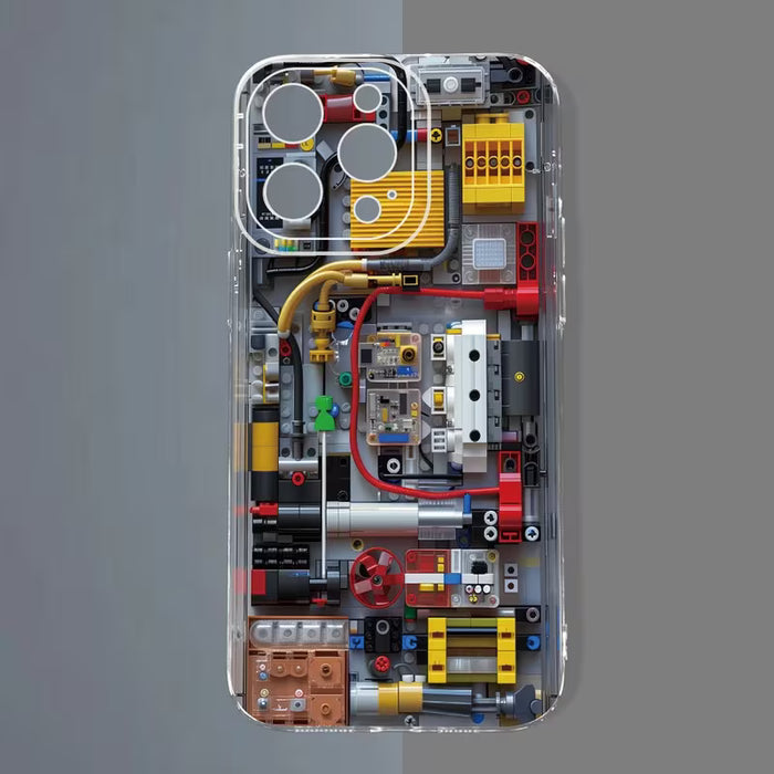 Estuche de teléfono con estampado de diagramas de circuitos de iPhone