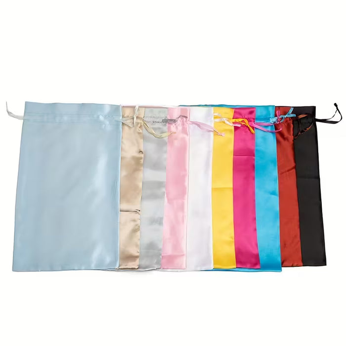 1 Unidad, Bolsa De Satén, Bolsa De Joyería, Bolsa De Regalo Con Cordón
