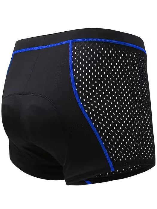 Ropa Interior de Ciclismo para Hombres con Cojín de Silicona Absorbente de Impactos