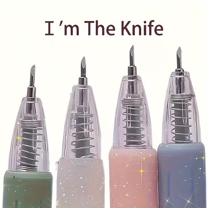 6pcs Cuchillo de Papel Retráctil para Manualidades y Tallado