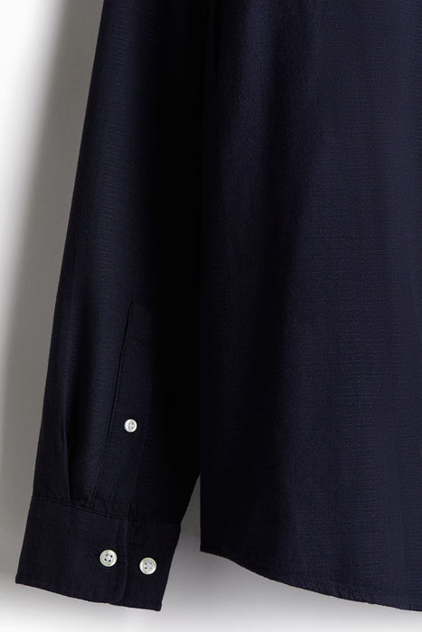 H&M Camisa texturizada de corte regular