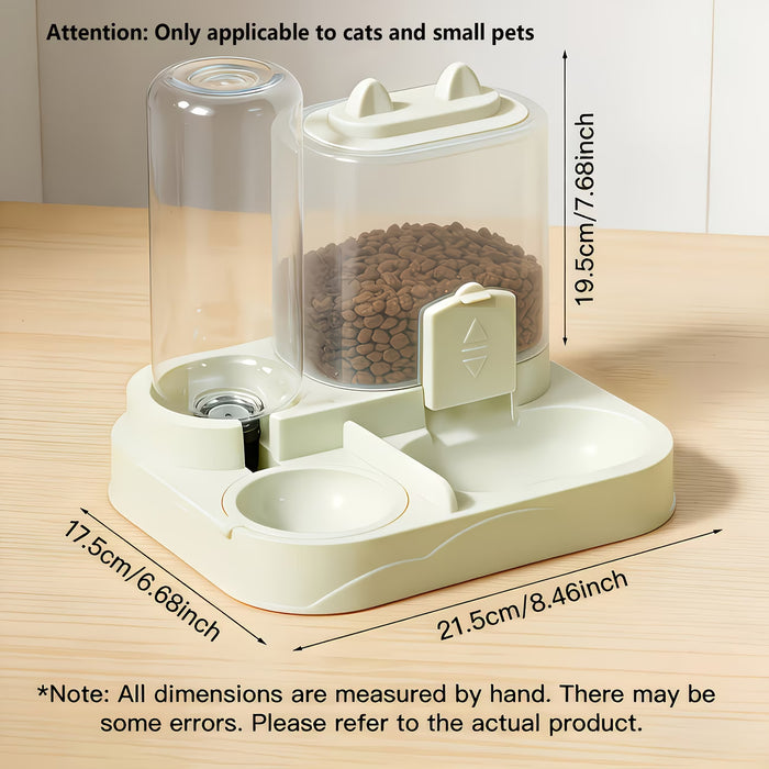 Comedero y Dispensador de Agua Automático 2 en 1 para Gatos