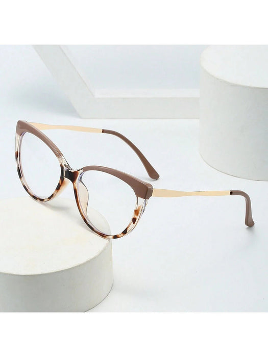 1cs de gafas sin graduación con montura de ojo de gato para mujer, accesorio casual diario - Quierox - Tienda Online