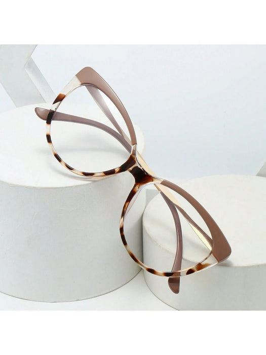 1cs de gafas sin graduación con montura de ojo de gato para mujer, accesorio casual diario - Quierox - Tienda Online