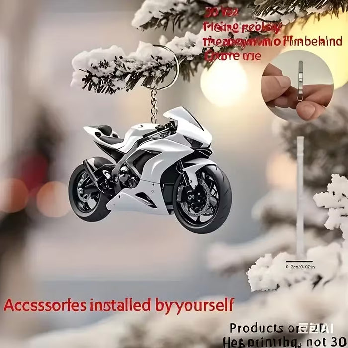 Llavero de motocicleta 2D planos