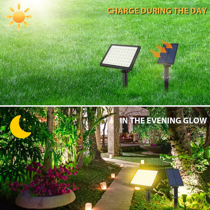 Luces de seguridad solares TSUN de 54 LED con panel solar independiente