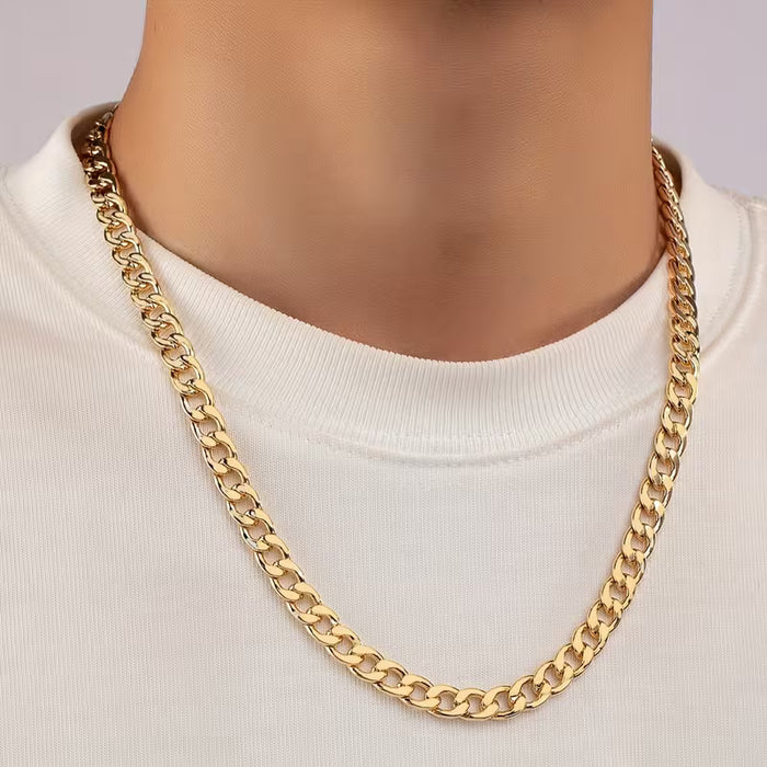 Collar de Cadena Metálica Audaz para Hombres de 18inch