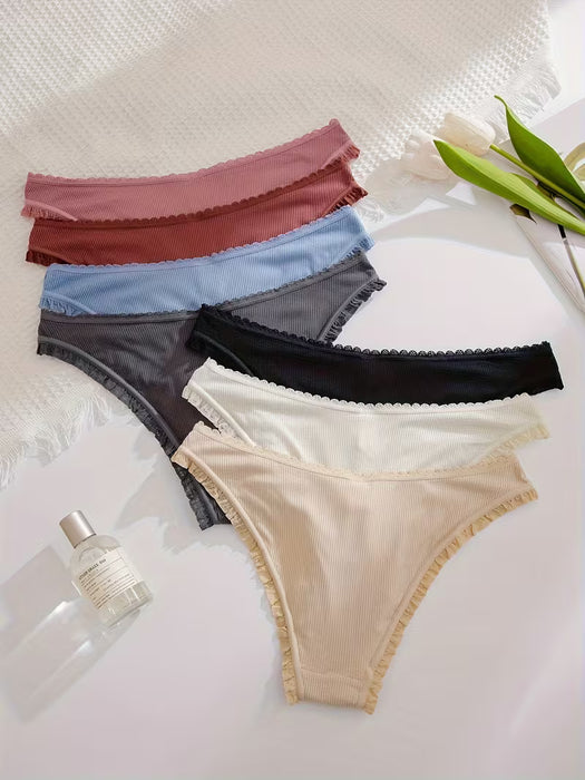 Paquete de bragas 7 Hipsters de Cintura Baja
