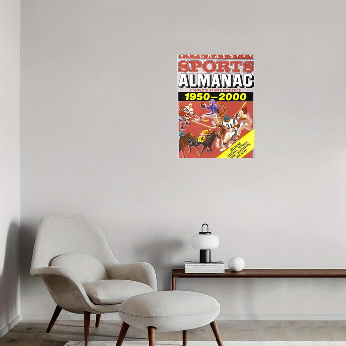 Póster en lienzo sin marco 2D plano De Almanaque deportivo 1950-2000
