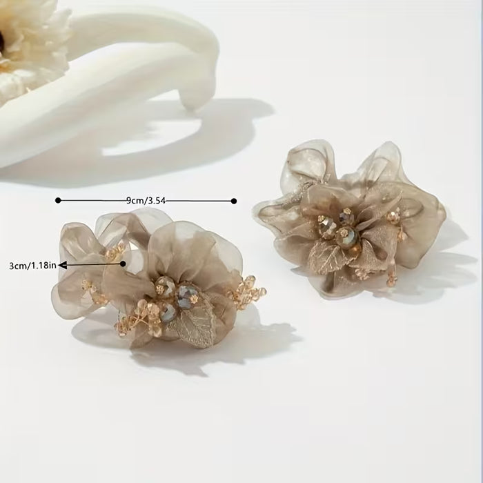 Bandas para el Cabello Ondulado para Mujer, Elegantes Lazos Florales