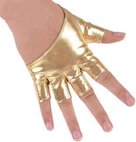1Par de Guantes de cuero PU de las mujeres medio dedo - Quierox - Tienda Online