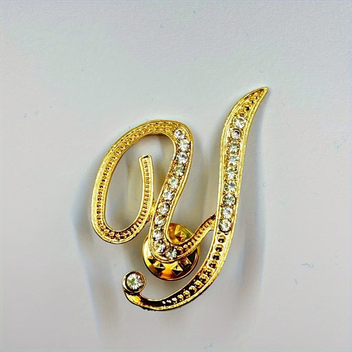 1pc broche letra aleación dorada detalles extras accesorio - Quierox - Tienda Online