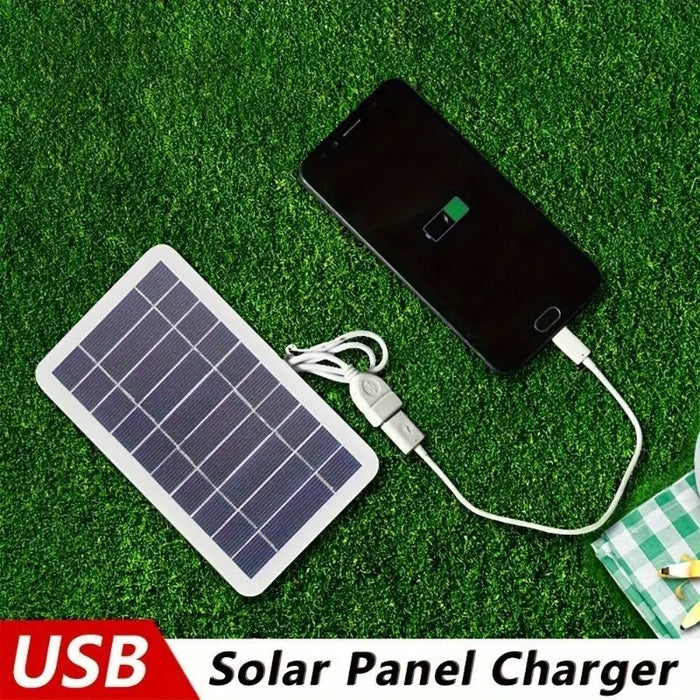 1pc Cargador Solar USB Panel - Banco de energía portátil para exteriores - Quierox - Tienda Online