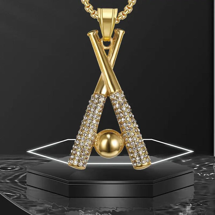 1pc Collar de Bateo Hip - Hop Creativo con Cruz - Quierox - Tienda Online