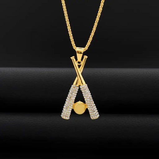 1pc Collar de Bateo Hip - Hop Creativo con Cruz - Quierox - Tienda Online