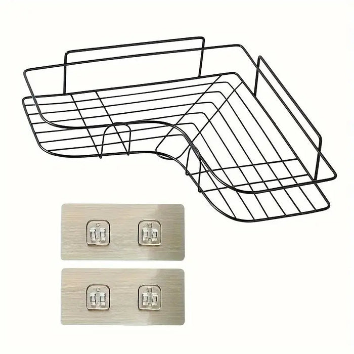 1pc Estante de esquina de acero para baño - Quierox - Tienda Online