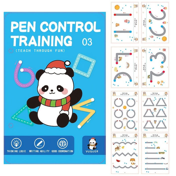 1pc libro de actividades para entrenamiento del control de bolígrafo - Quierox - Tienda Online