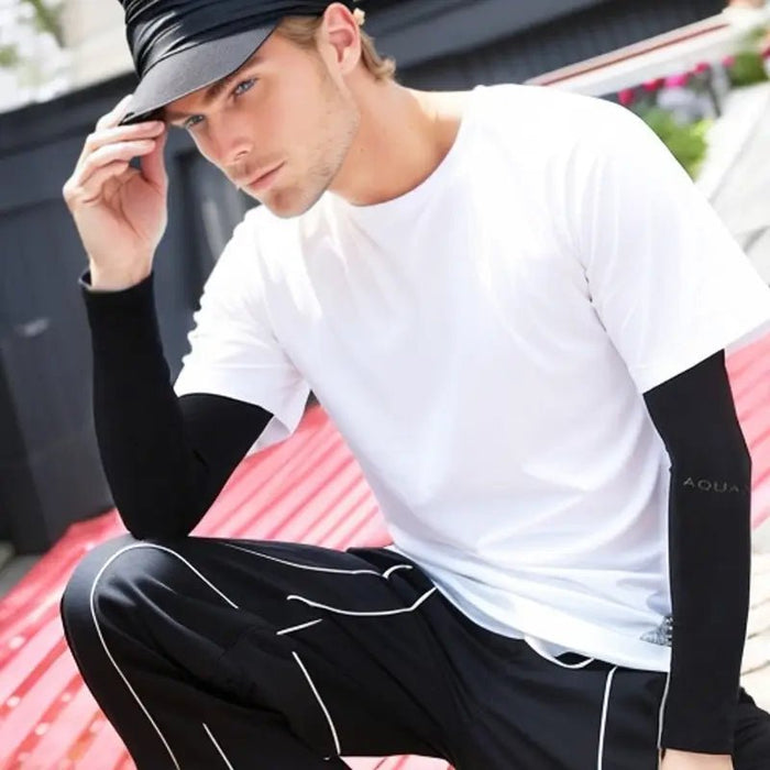 1pc Manga de Protección Solar Elástica y Versátil para Hombres - Quierox - Tienda Online