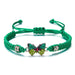 1pc Pulsera Trenzada De Mariposa Colorida Elegante Joyería De Amistad De Mano - Quierox - Tienda Online