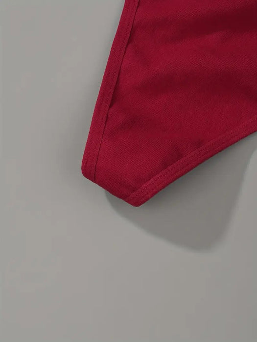 1pc Tanga Sólida, Bragas Íntimas Sexys Cómodas y Transpirables - Quierox - Tienda Online