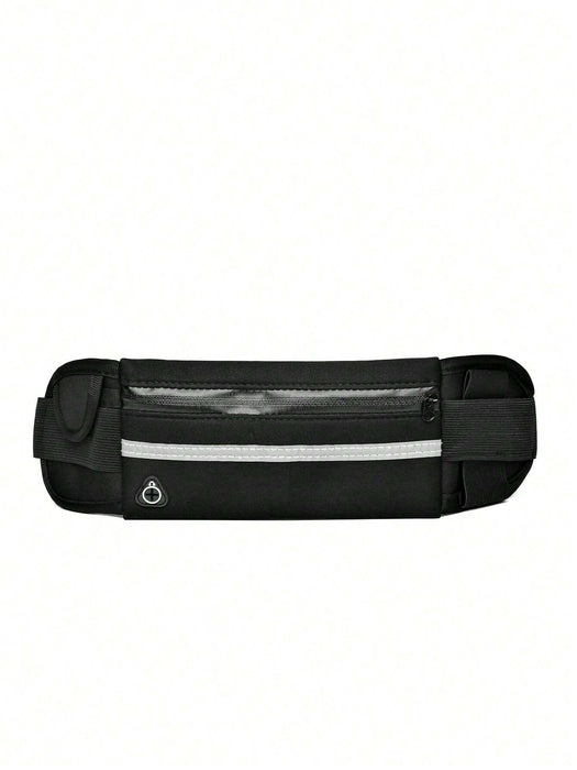 1 Riñonera  unisex deportiva para fitness, impermeable para teléfono móvil, ajustada.
