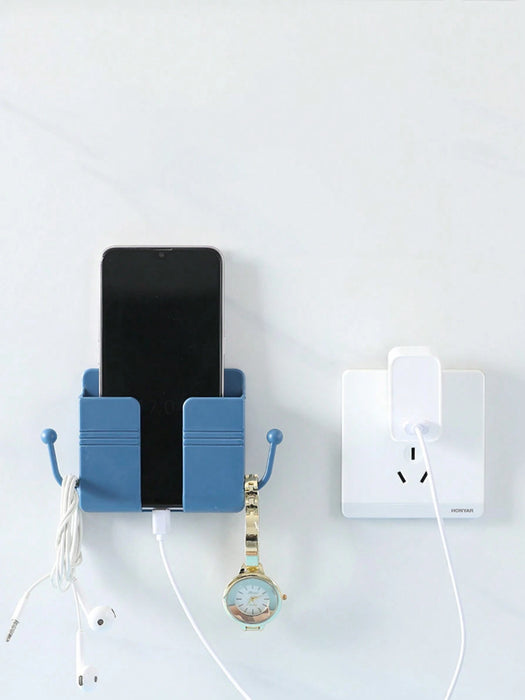 1 Soporte de carga adhesivo para teléfono, organizador de cables, para mesita de noche