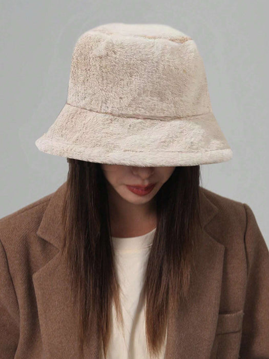 SHEIN 1 gorro de pescador suave, cálido y versátil, que combina con todo para mujer