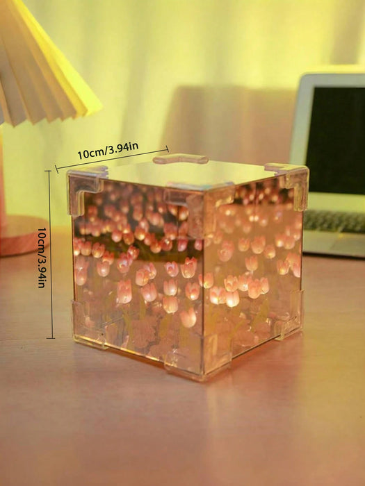 SHEIN kit de adorno de luz nocturna con forma de tulipán, materiales para crear un regalo sorpresa