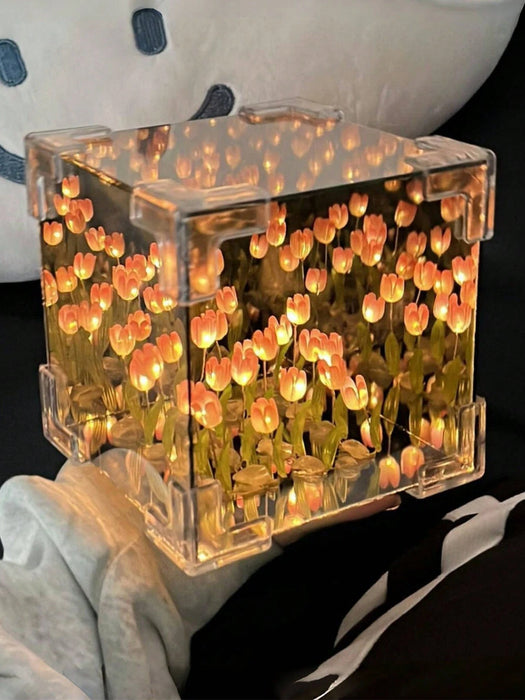 SHEIN kit de adorno de luz nocturna con forma de tulipán, materiales para crear un regalo sorpresa