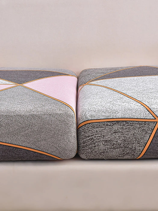 1 funda elástica para asiento de sofá con estampado geométrico