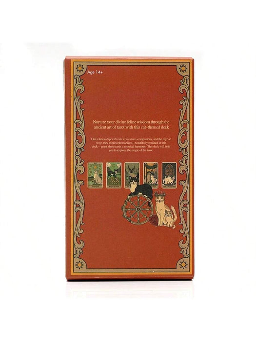 1 carta de tarot místico, mazo de tarot "Los gatos gobiernan la Tierra" para adivinación
