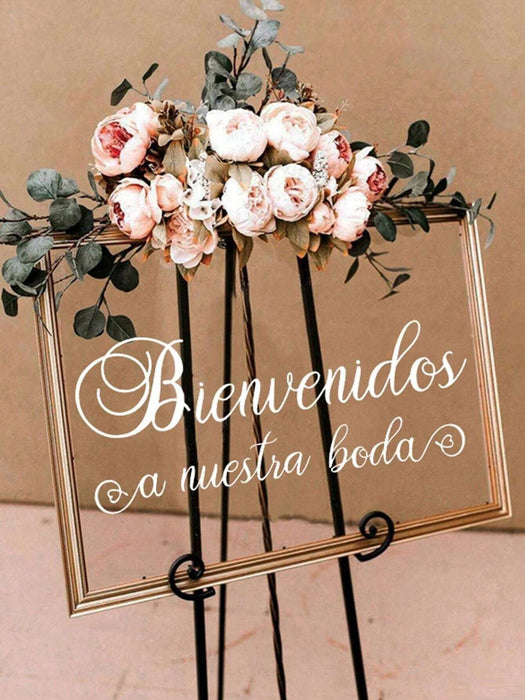 1 unidad de adhesivo de pared con eslogan creativo personalizado, para bodas