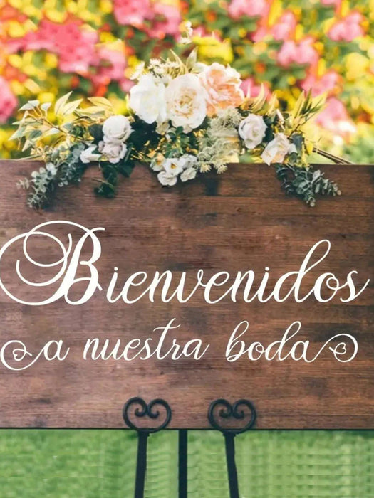 1 unidad de adhesivo de pared con eslogan creativo personalizado, para bodas