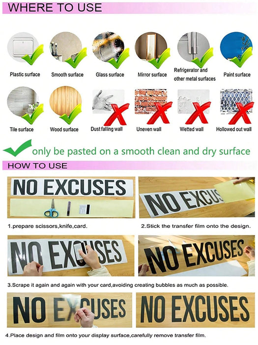 1 unidad de adhesivo de pared con eslogan creativo personalizado, para bodas