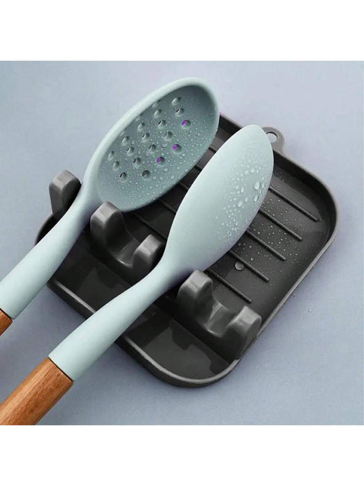 1pcs de soporte para tapas de ollas/sartén, escurridor multiusos para utensilios de cocina