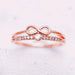 1pcs Anillo de promesa Infinity con corte de diamante para mujer - Quierox - Tienda Online