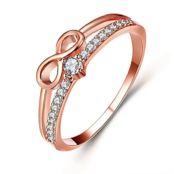 1pcs Anillo de promesa Infinity con corte de diamante para mujer - Quierox - Tienda Online