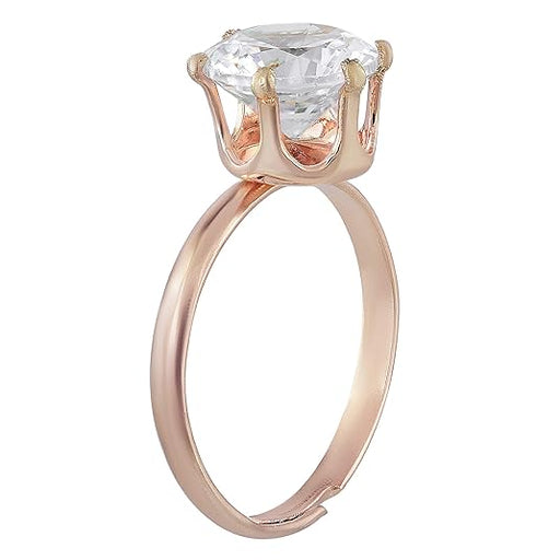 1pcs Anillo redondo ajustable con piedra de imitación - Quierox - Tienda Online