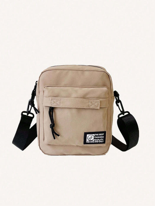 1pcs Bolso bandolera para hombres, de hombro, estampado de letra - Quierox - Tienda Online