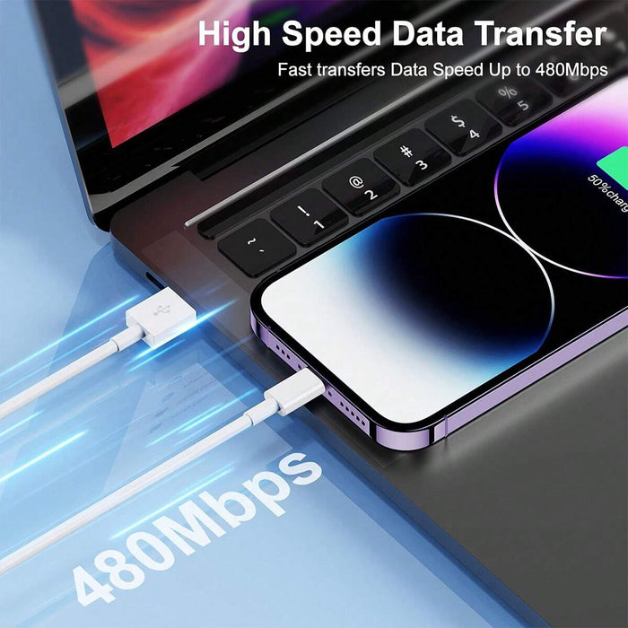 1pcs Cable de carga para iPhone, USB a Lightning de 1 metro - Quierox - Tienda Online