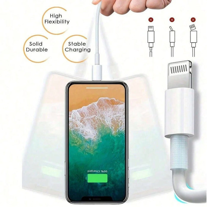 1pcs Cable de carga para iPhone, USB a Lightning de 1 metro - Quierox - Tienda Online