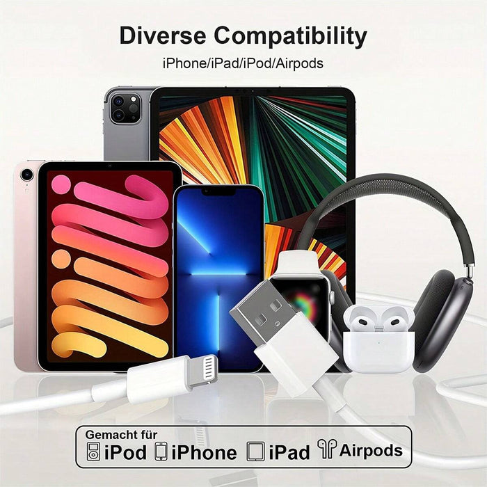 1pcs Cable de carga para iPhone, USB a Lightning de 1 metro - Quierox - Tienda Online