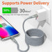 1pcs Cable rápido certificado MFi Cable trenzado de nailon USB C a Lightning - Quierox - Tienda Online