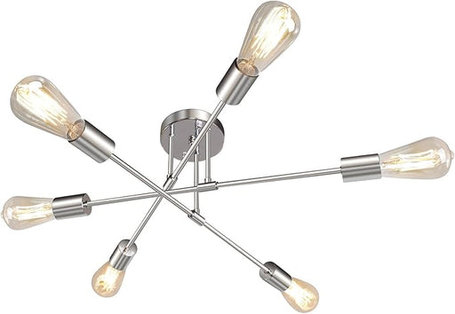 1pcs Candelabro de rama con 6 lámparas y casquillo de bombilla, Diseño creativo moderno - Quierox - Tienda Online