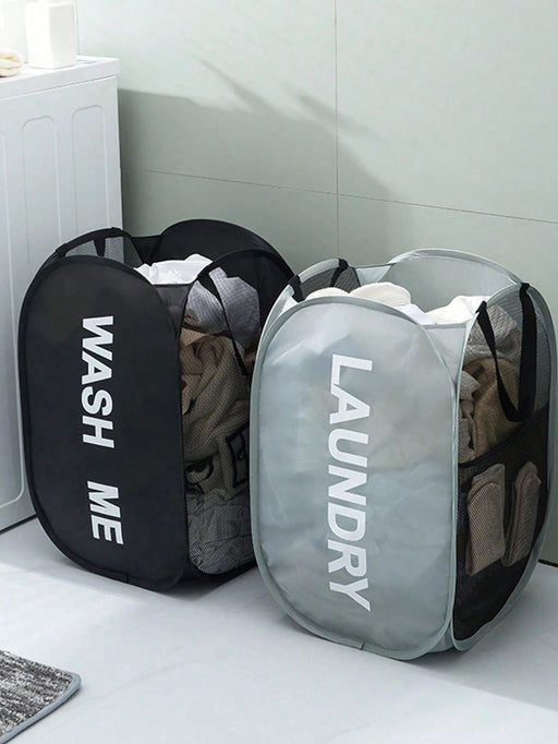 1pcs Cesta plegable para ropa sucia del hogar, de lavandería tipo barril - Quierox - Tienda Online